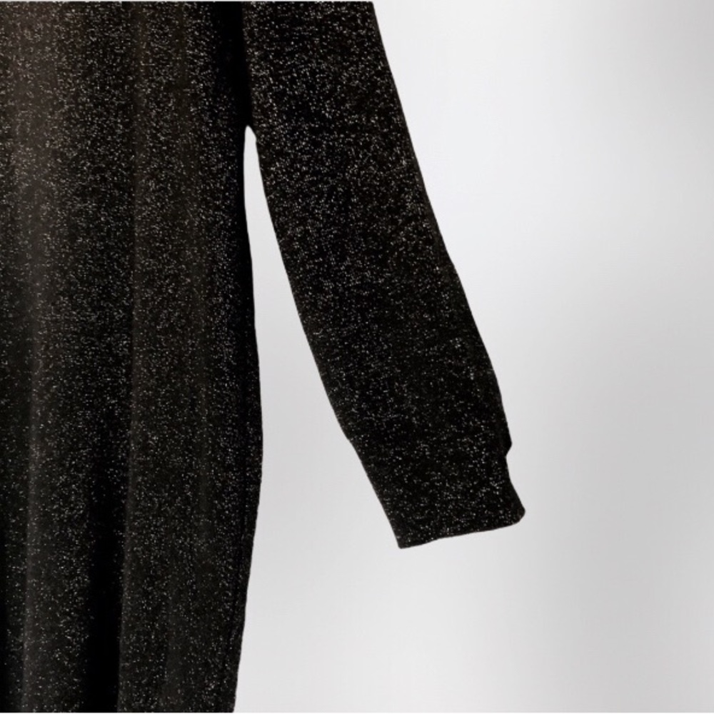 LOFT Plus Shimmering Black Sweater Dress size 20/22 NWT - Picture 7 of 16